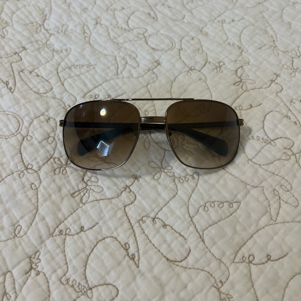 Prada Brown Aviator Sunglasses